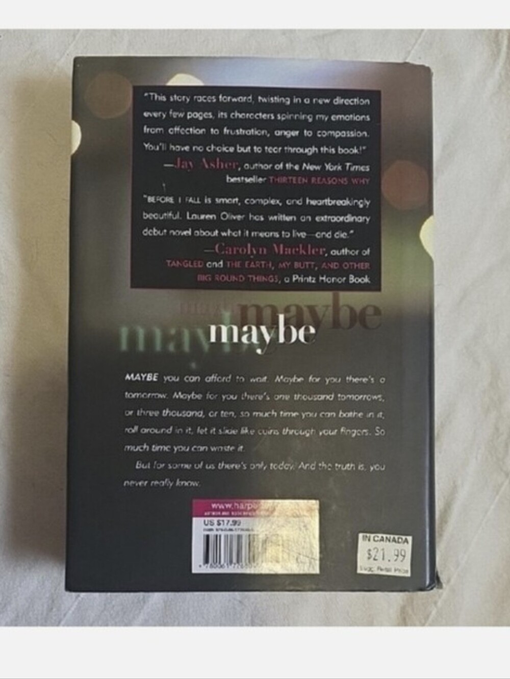 'Before I Fall' - Pink Cover Book - Picture 6 of 6